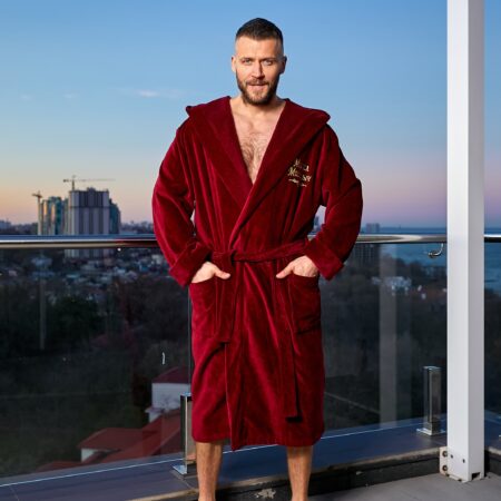 Чоловічий махровий халат Коханому чоловіку