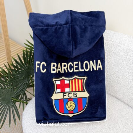 Чоловічий махровий халат FC BARCELONA