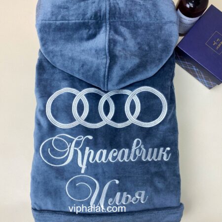 Чоловічий банний халат Красавчик на Audi