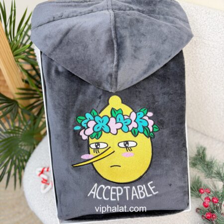 Банний махровий халат із вишивкою ACCEPTABLE